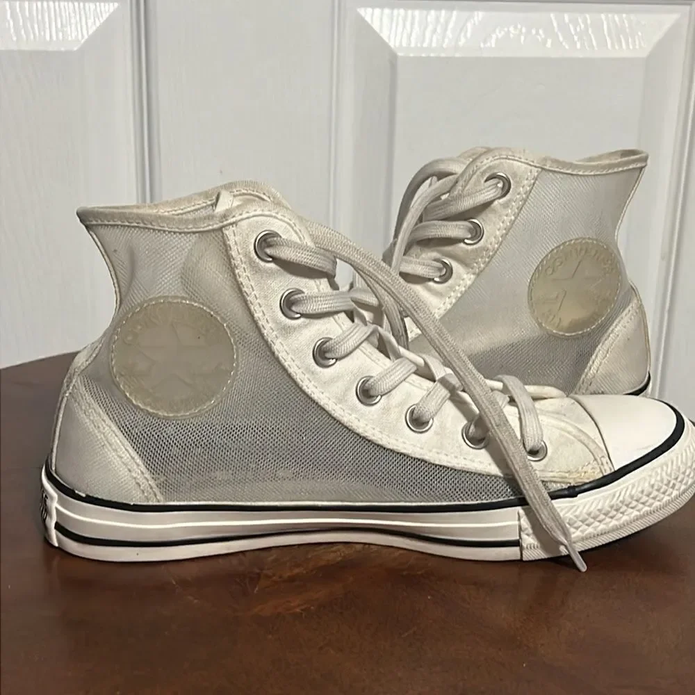 🔥 Converse Hi-Top Transparent Special Edition‎ Chuck Taylor Sneakers Women Sz 7